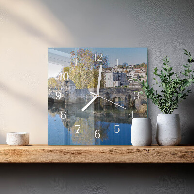 Square kitchen clock Bridge