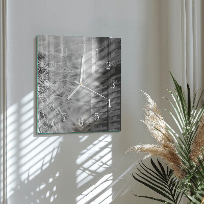 Square kitchen clock Dandelion