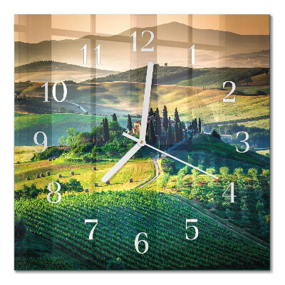 Square wall clock Landscape