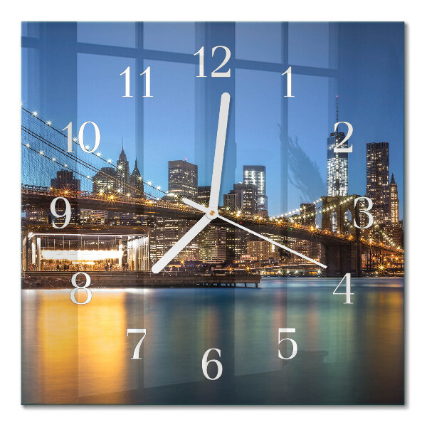 Square kitchen clock Horizon