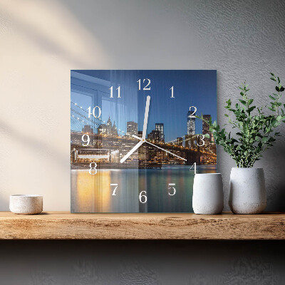 Square kitchen clock Horizon