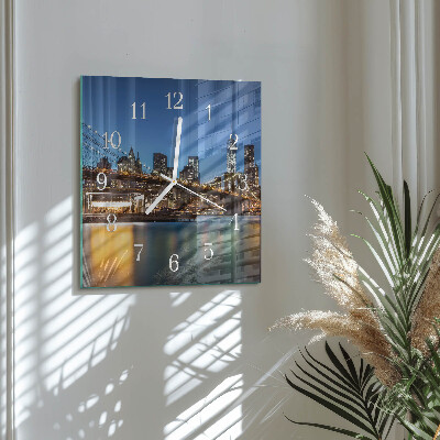 Square kitchen clock Horizon