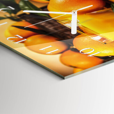 Square kitchen clock Oranges