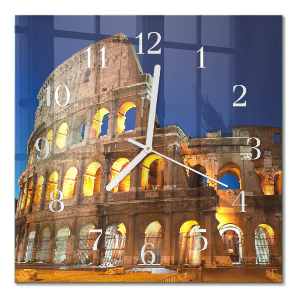 Square wall clock Colosseum