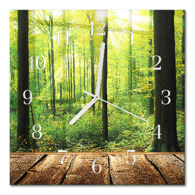 Glass clock square Us