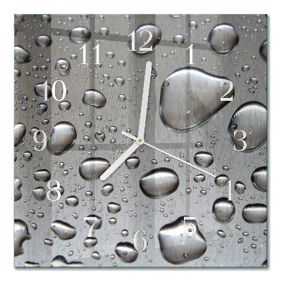 Square wall clock Drops