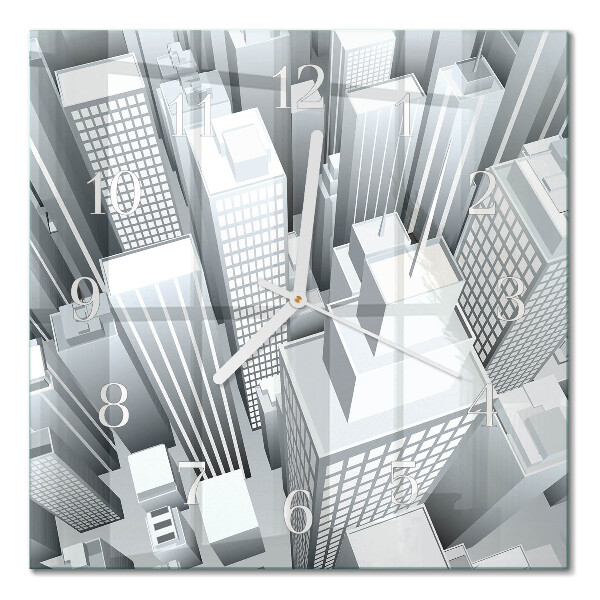 Square kitchen clock Buildings
