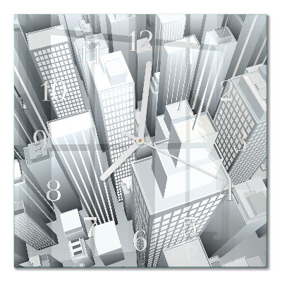 Square kitchen clock Buildings