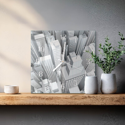 Square kitchen clock Buildings