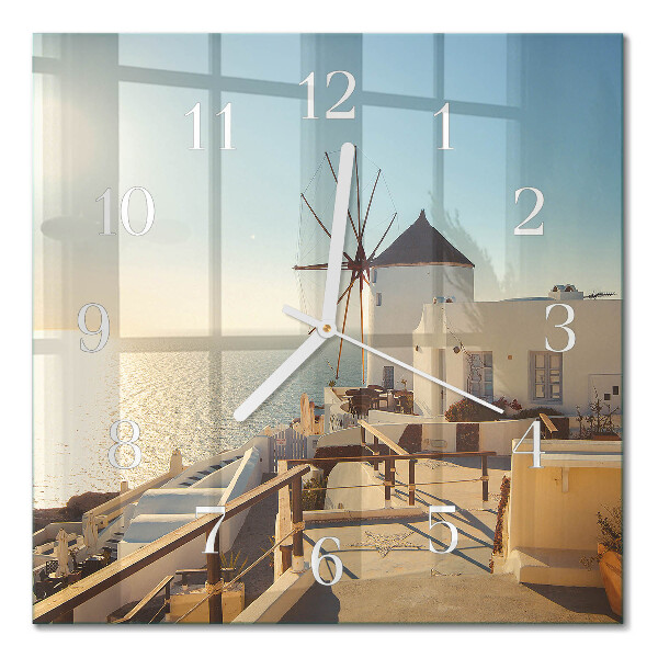Square wall clock Santorini