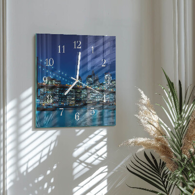 Square kitchen clock Horizon