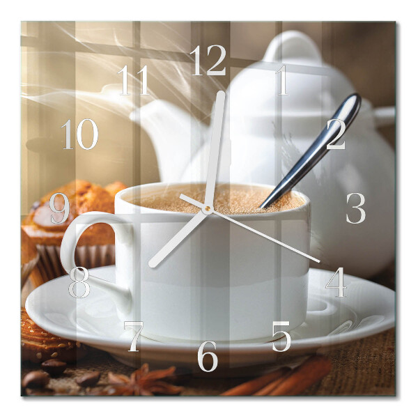Glass clock square Mug