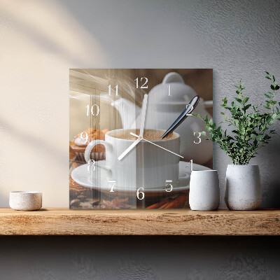 Glass clock square Mug