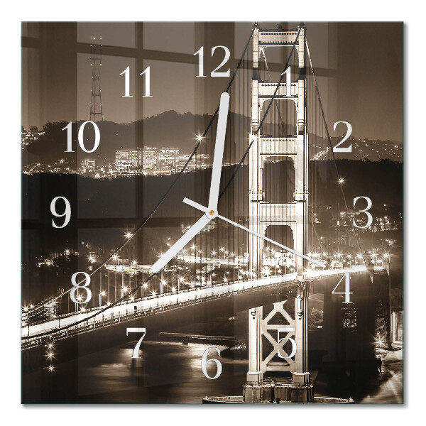Square kitchen clock Bridge