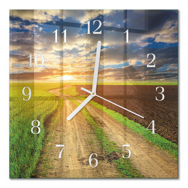Square wall clock Field