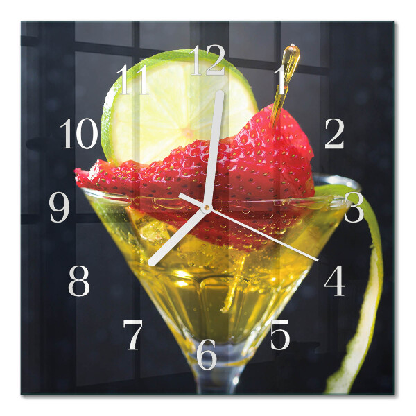 Square wall clock Cocktail