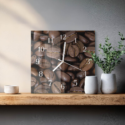 Square wall clock Coffee