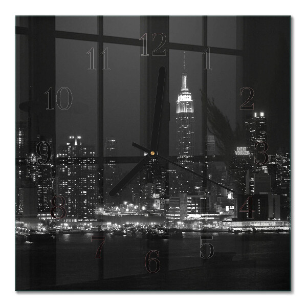 Square kitchen clock Horizon
