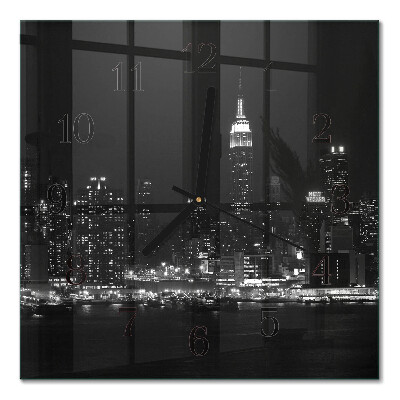 Square kitchen clock Horizon
