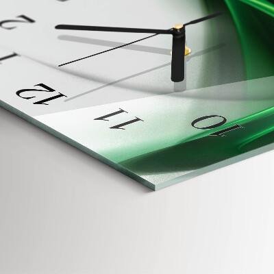 Square kitchen clock Abstract lines