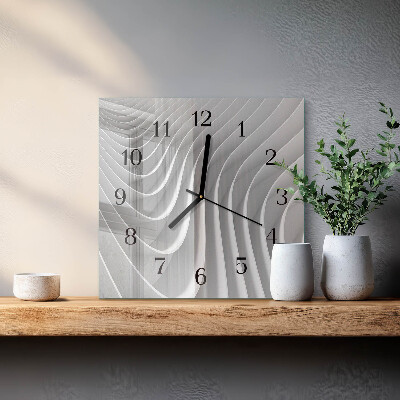 Glass clock square Abstraction