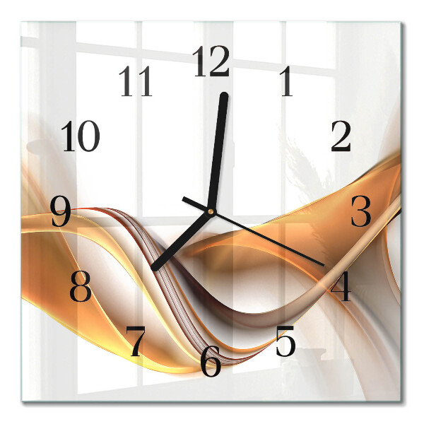Glass clock square Abstraction