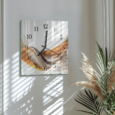 Glass clock square Abstraction