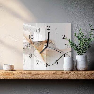 Square wall clock Abstraction