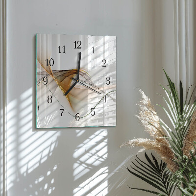 Square wall clock Abstraction