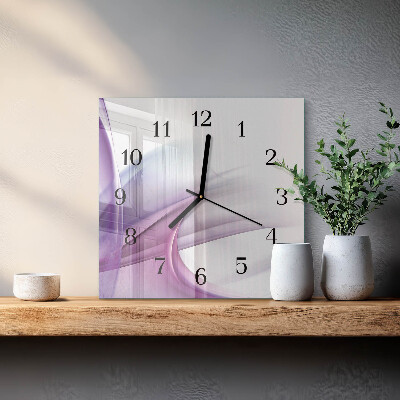 Glass clock square Abstraction