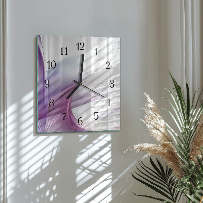 Glass clock square Abstraction