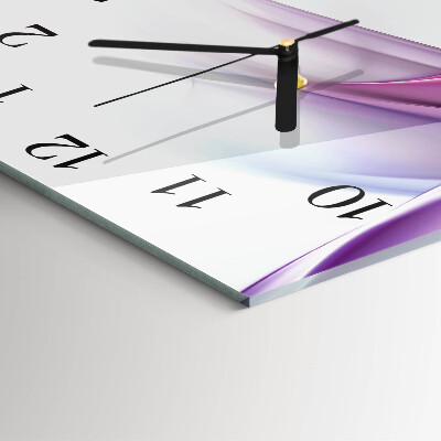 Glass clock square Abstraction