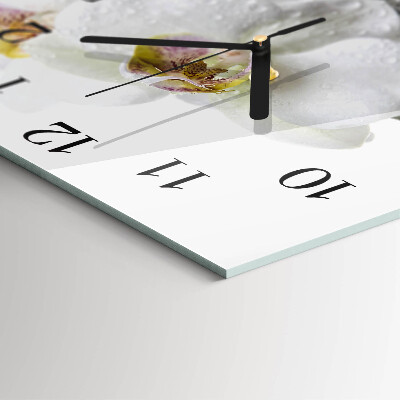 Square wall clock Orchid