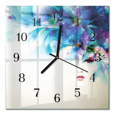 Square kitchen clock Abstraction