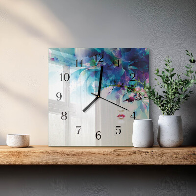 Square kitchen clock Abstraction