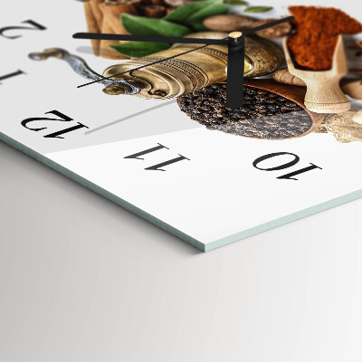 Square wall clock Spices