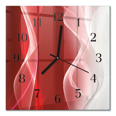 Glass clock square Abstraction