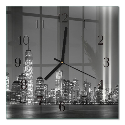 Square kitchen clock Horizon