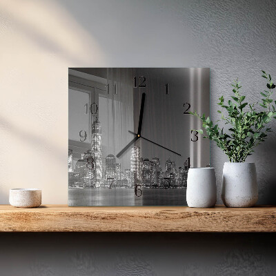 Square kitchen clock Horizon