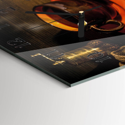 Square wall clock Coffee