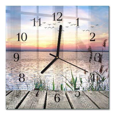 Square kitchen clock Lake