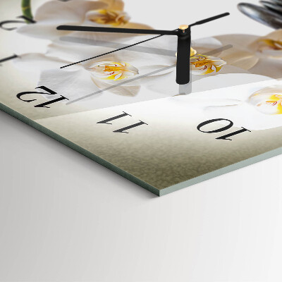 Square wall clock Orchid
