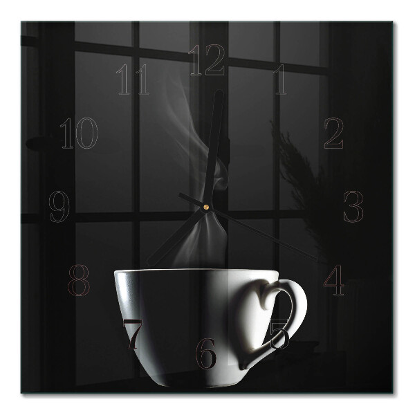 Glass wall clock square Mug