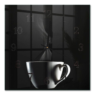 Glass wall clock square Mug