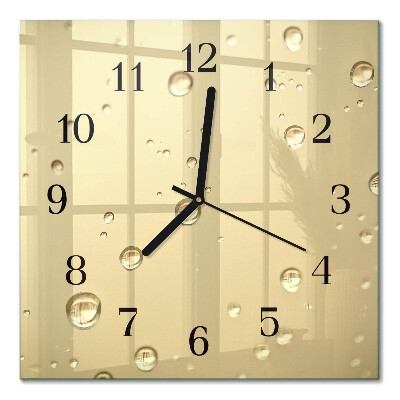 Square wall clock Drops
