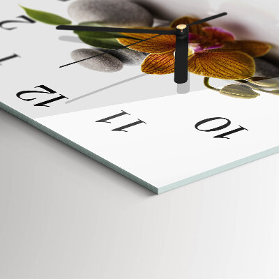 Square wall clock Orchid