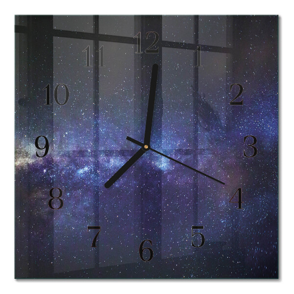 Square kitchen clock Galaxy