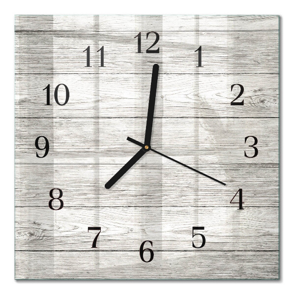 Glass clock square Gray boards