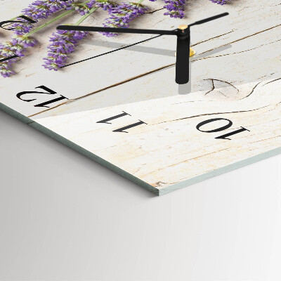 Square kitchen clock Lavender