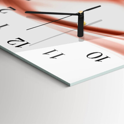 Square kitchen clock Abstract lines